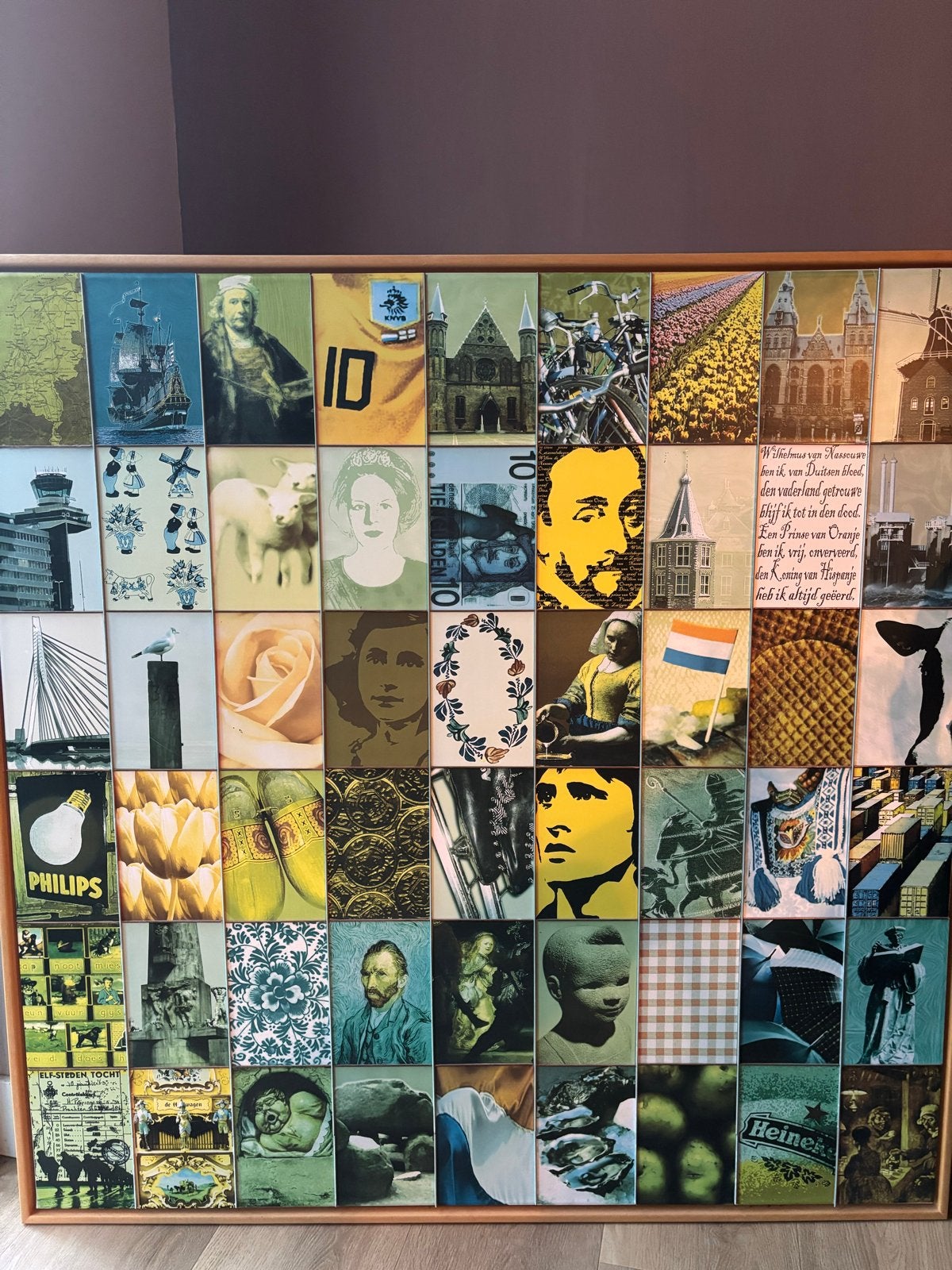 Naomi Art Schilderij: Hollandse Collage, Antiek en Kunst, Ophalen