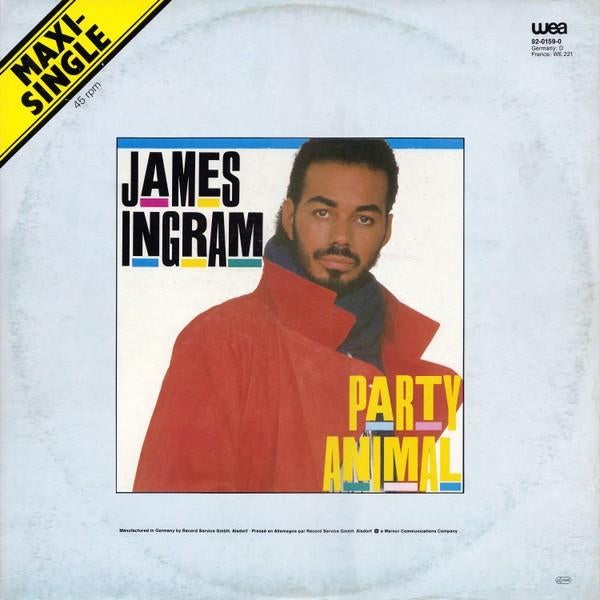 James Ingram ‎  Party Animal  maxi single, Gebruikt, Maxi-single, 1980 - 1989, Dance