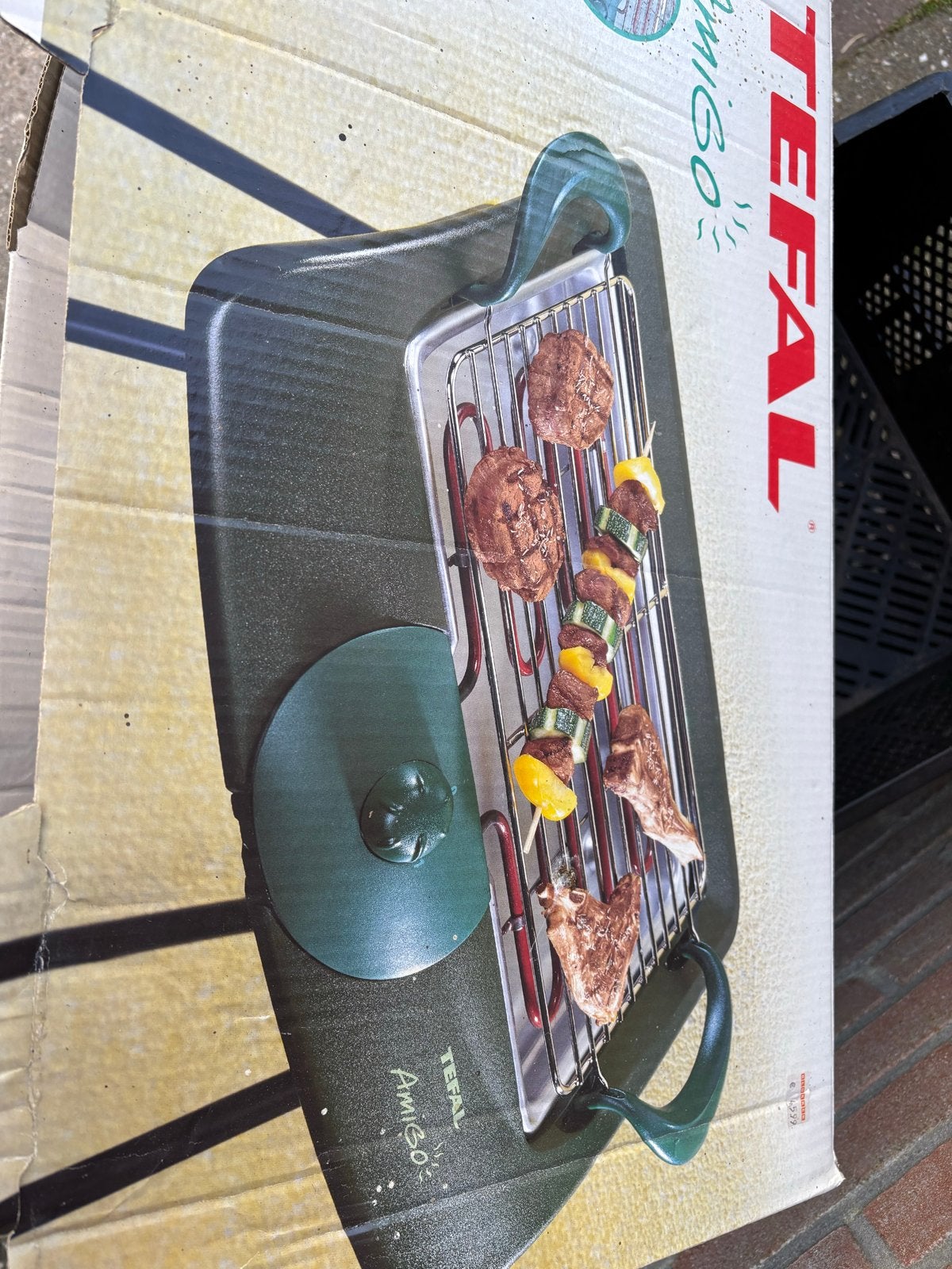 Tefal Amigo Tafel BBQ - Elektrische Barbecue, Ophalen of Verzenden, Zo goed als nieuw