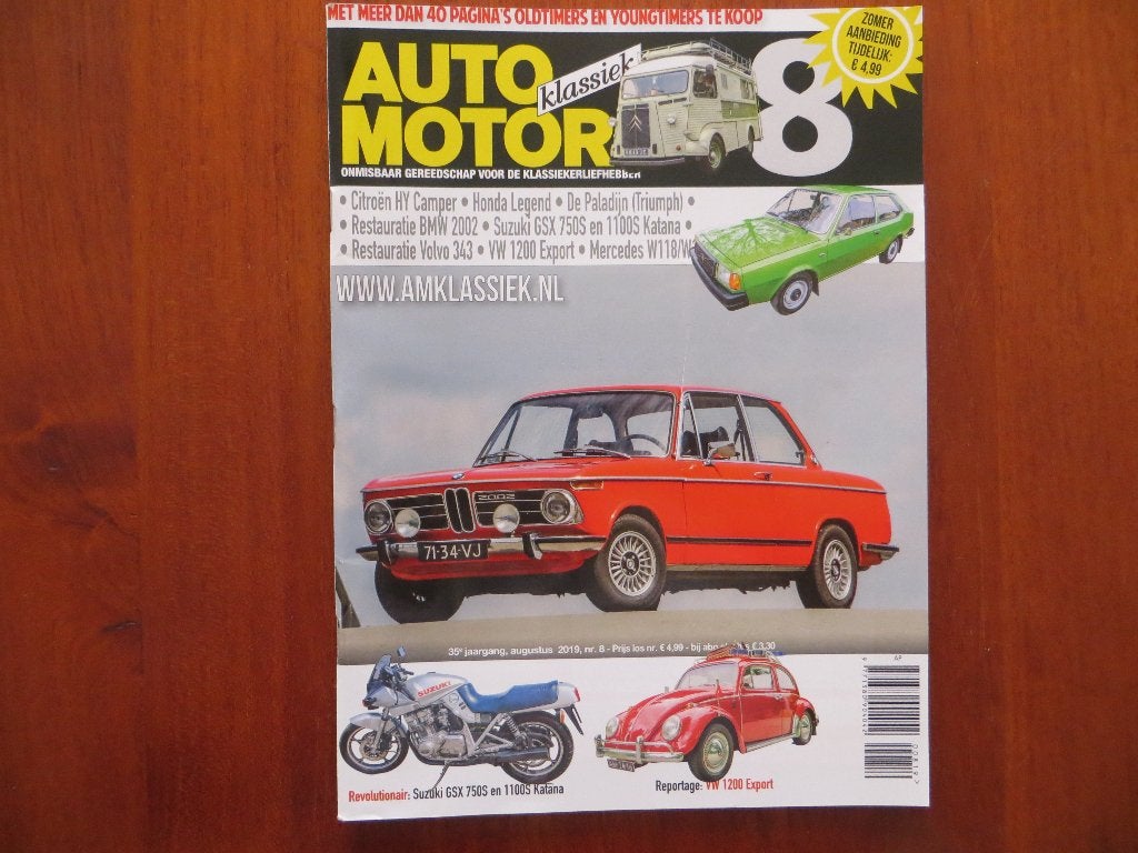 Auto Motor Klassiek 8 2019 Citroën HY Camper, Honda Legend, Ophalen of Verzenden, Nieuw, BMW