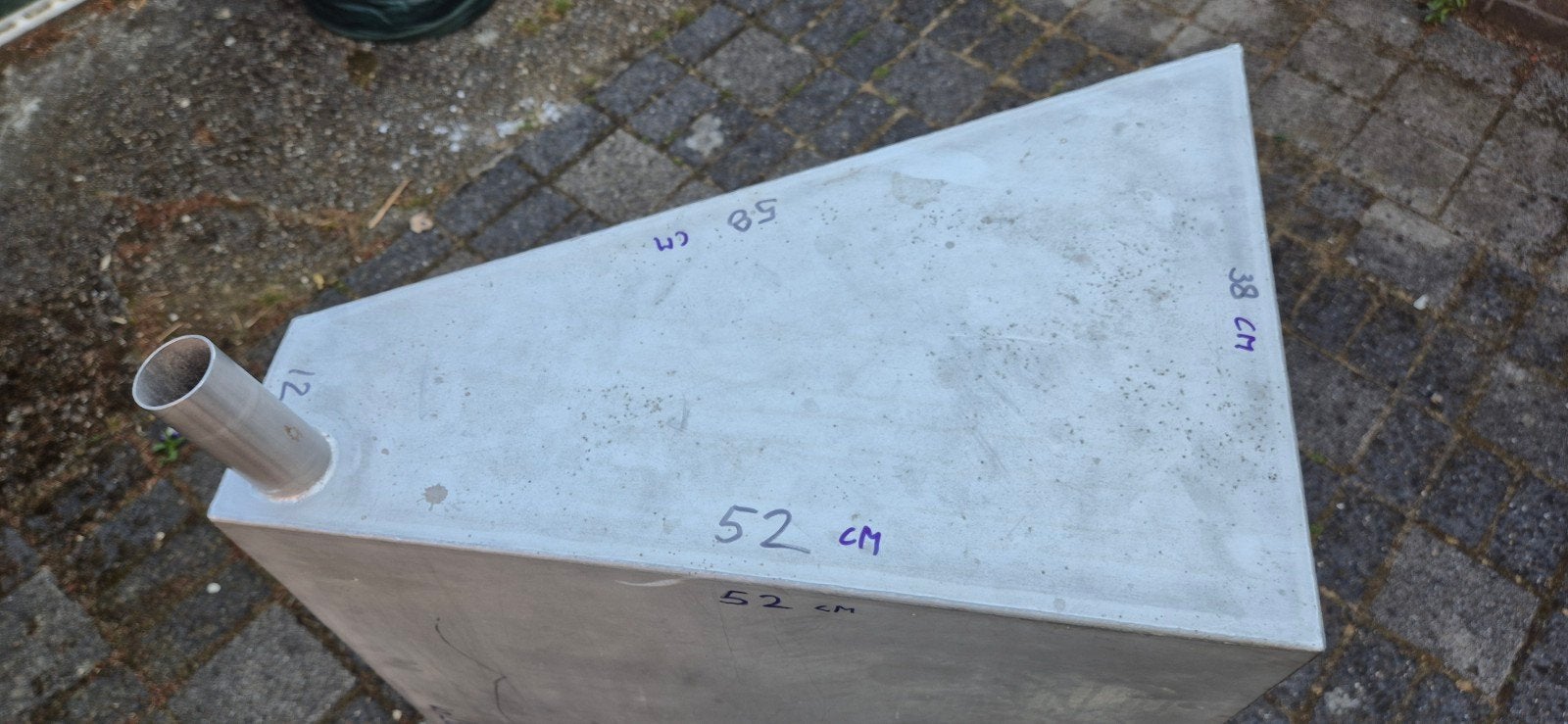 rvs 130 liter tank, Ophalen, Nieuw, Motor en Techniek, Motorboot