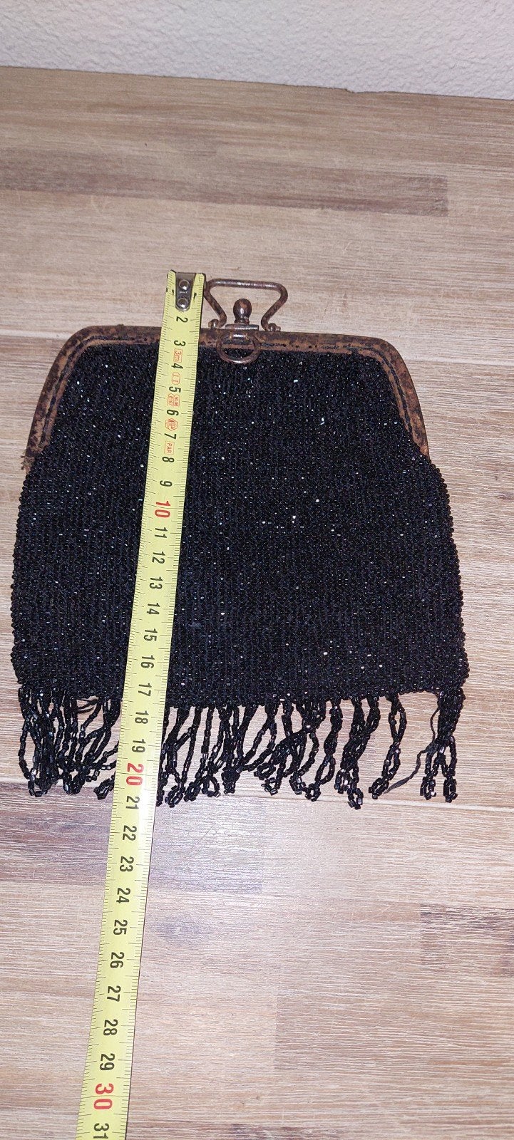 Antiek tasje met kralen, Antiek en Kunst, Ophalen of Verzenden