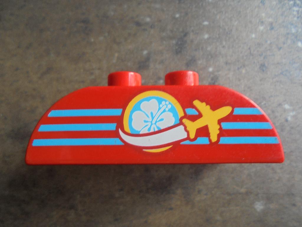 Lego Duplo Brick 2x4 Slope Curved Double (zie foto's) 2, Ophalen of Verzenden, Gebruikt, Losse stenen, Duplo