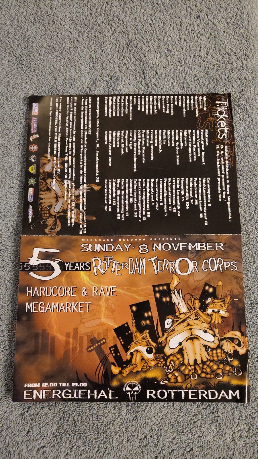 RTC Rotterdam Terror Corps 5 years flyer, Eén persoon