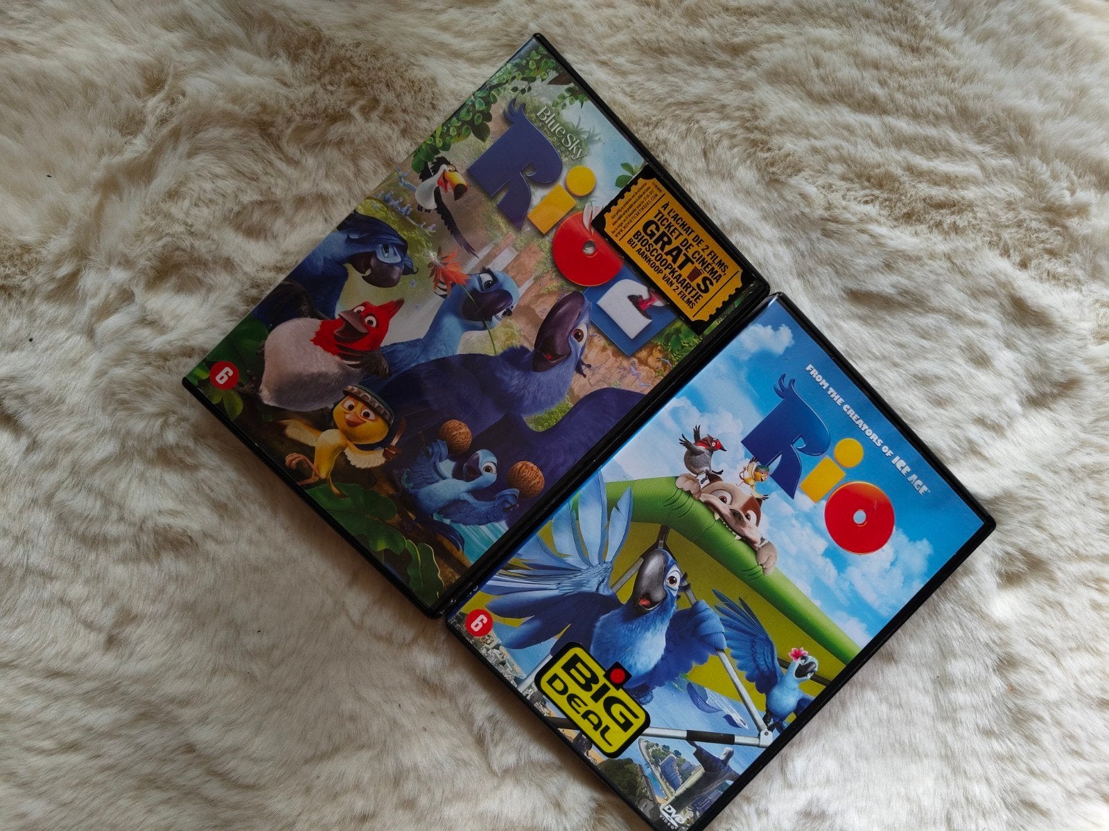 Rio 1 en 2 dvd, Vanaf 6 jaar, Ophalen, Zo goed als nieuw, Komedie