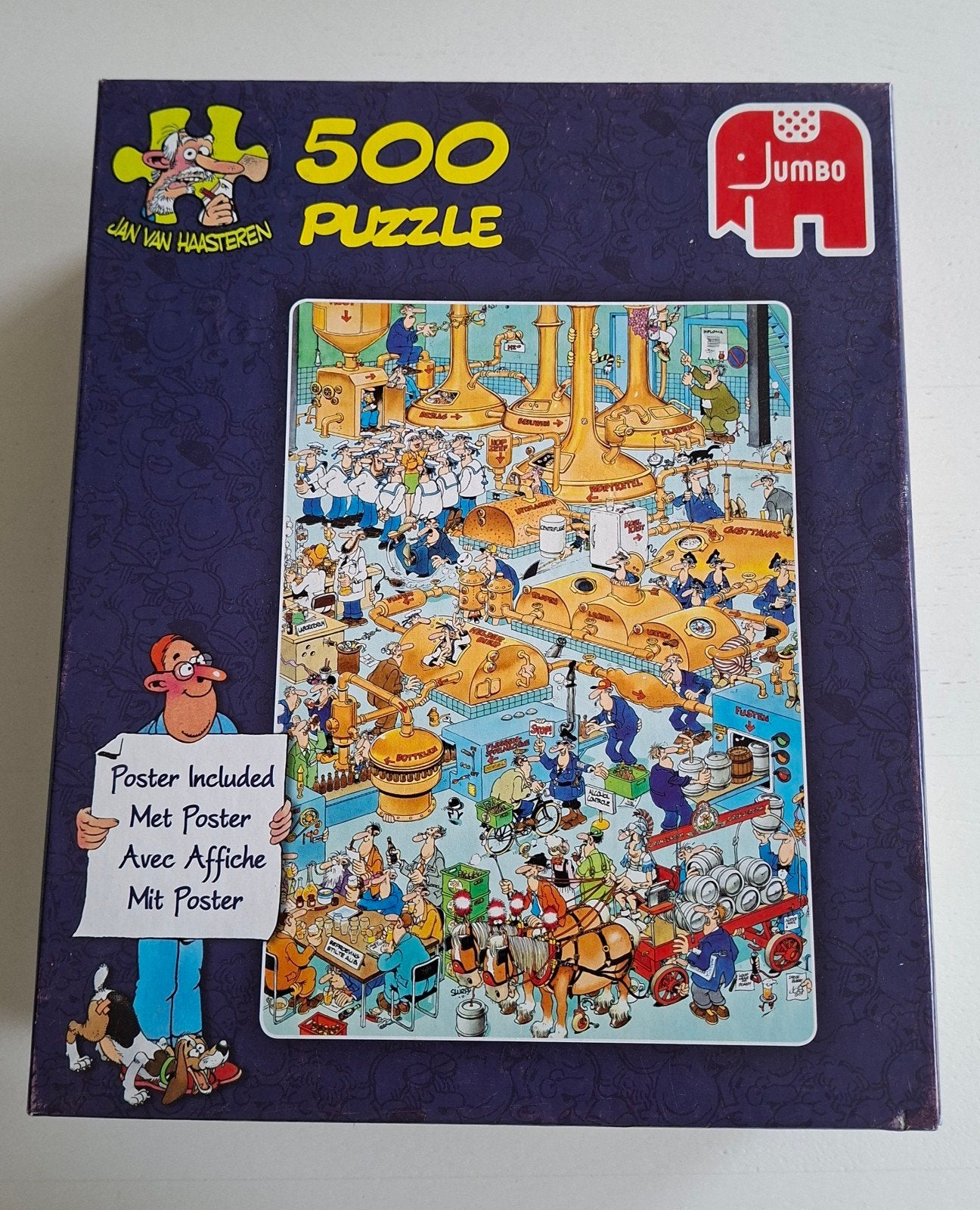 Jan van Haasteren 500 stukjes puzzel - Brouwerij, Hobby en Vrije tijd, Ophalen of Verzenden, 500 t/m 1500 stukjes, Zo goed als nieuw