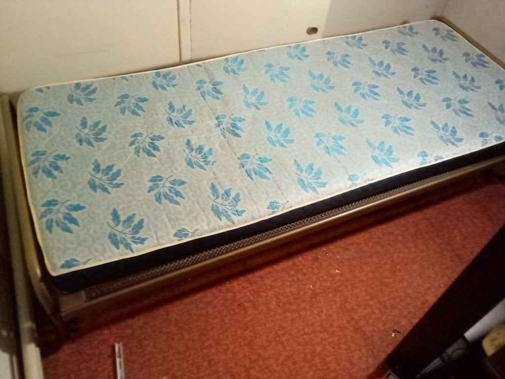 vintage aupingbed, Ophalen, Gebruikt, 90 cm, Eenpersoons