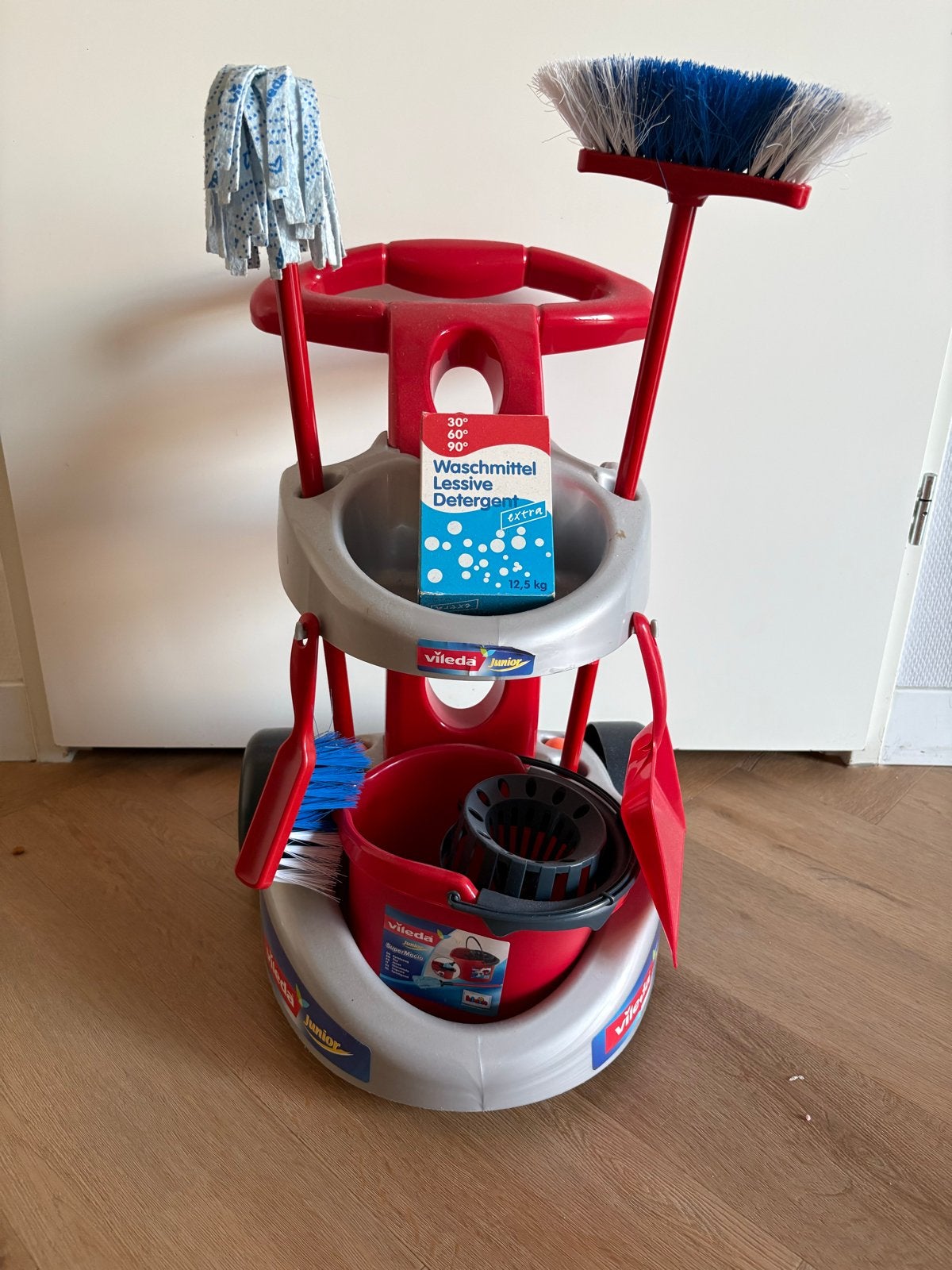 Vileda Junior Schoonmaakkar met accessoires, Ophalen, Gebruikt, Jongen of Meisje