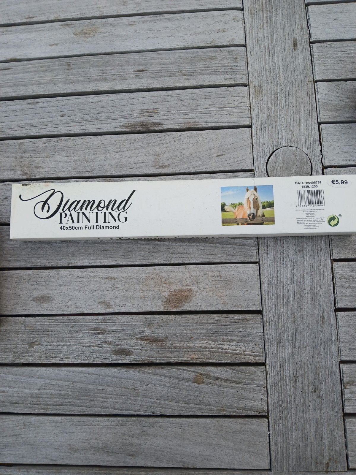 Diamond Painting Paard 40x50cm Full Diamond, Ophalen, Nieuw, Overige typen