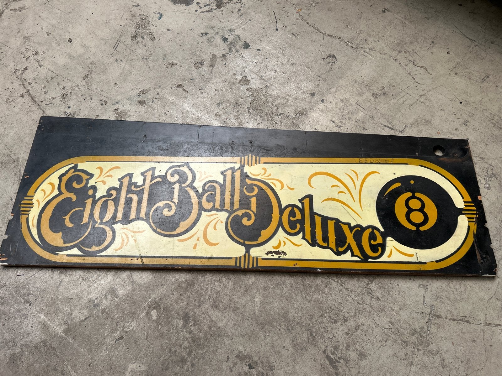 Flipperkast houten zijkant - Eight Ball Deluxe, Verzamelen, Automaten | Flipperkasten, Gebruikt, Ophalen, Overige merken, Overige soorten