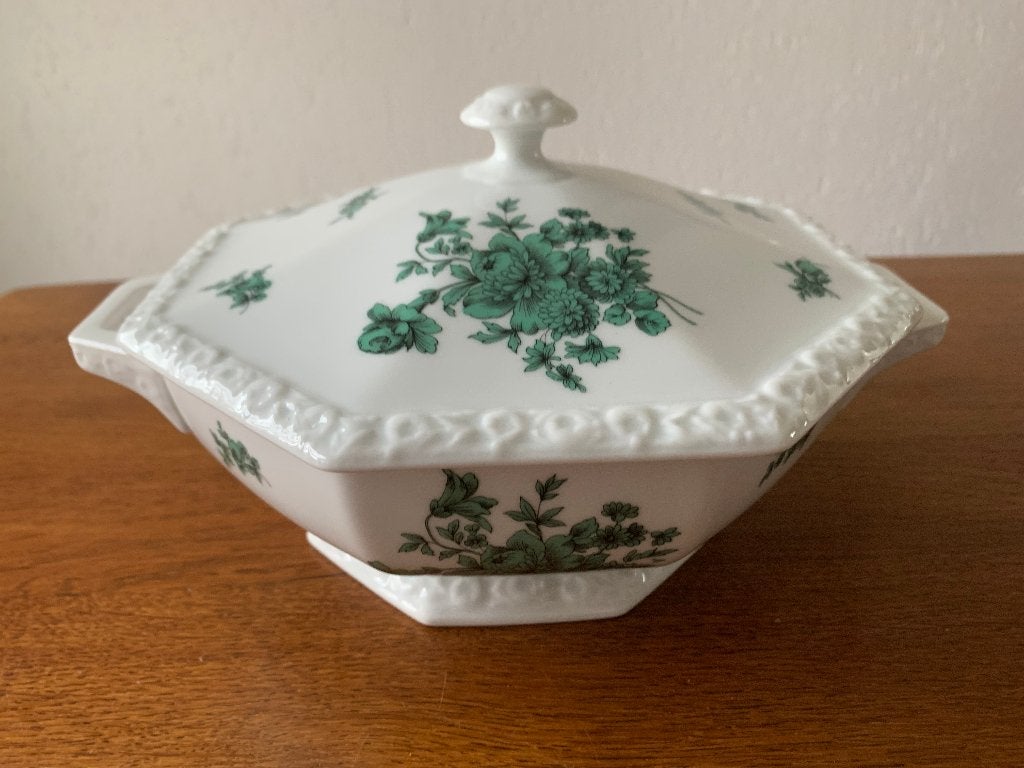 "Rosenthal MARIA Green Floral /Groene Bloemen" Dekschaal, Nieuw, Ophalen of Verzenden, Schaal of Schalen, Overige stijlen