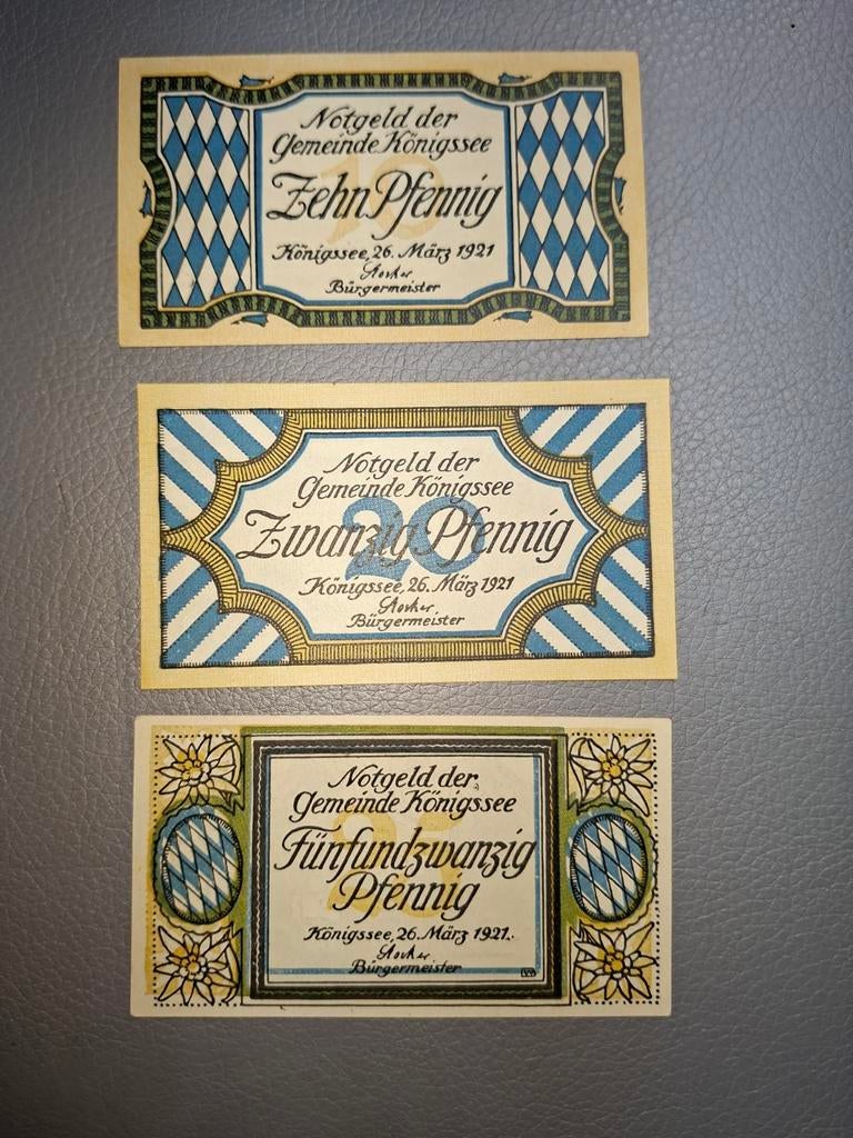 Duits Notgeld Königssee Noodgeld, Ophalen of Verzenden, Duitsland
