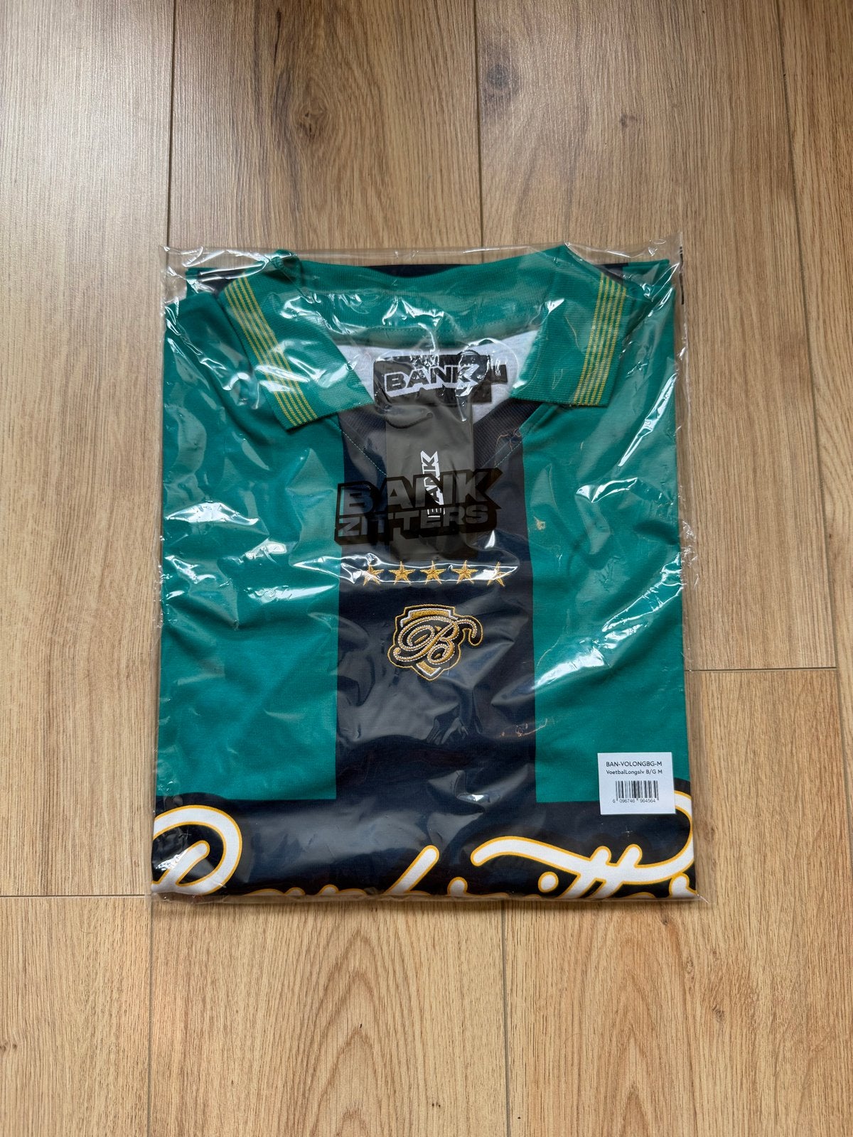 Bankzitters Longsleeve blauw/groen (Maat M), Verzenden, Nieuw, Maat 48/50 (M), Meerkleurig