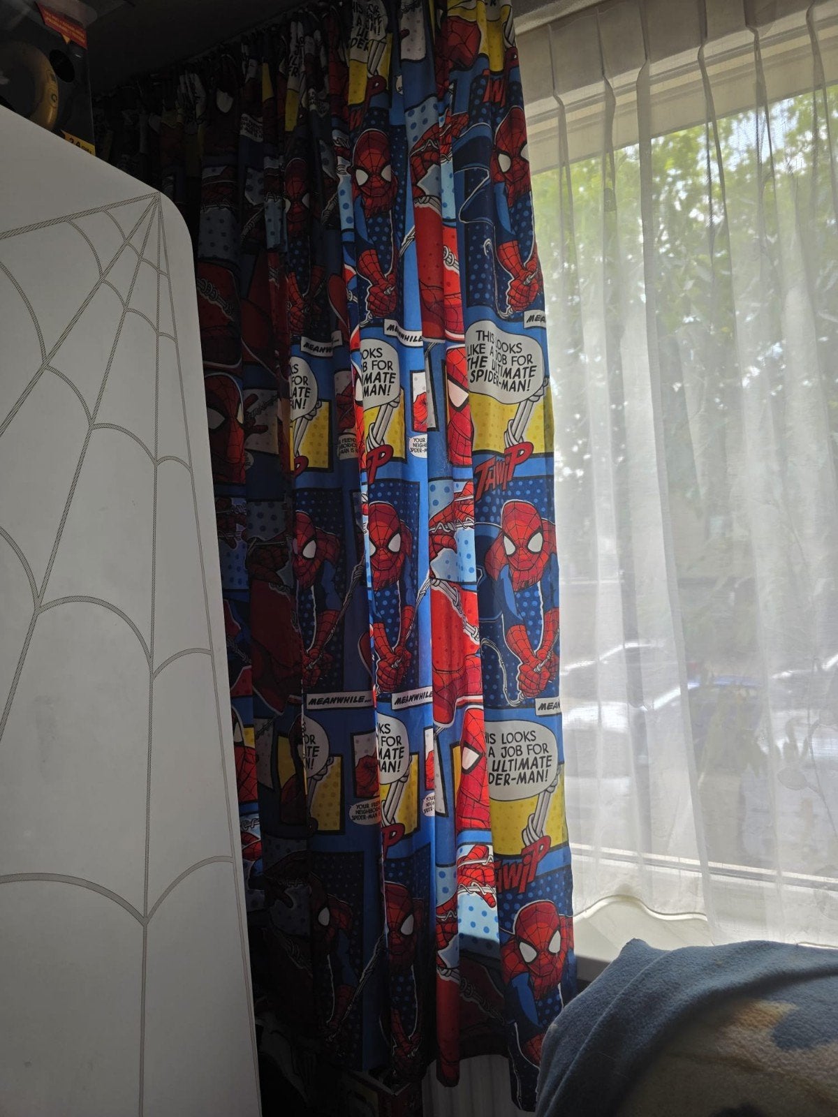 Spiderman gordijnen, Ophalen of Verzenden