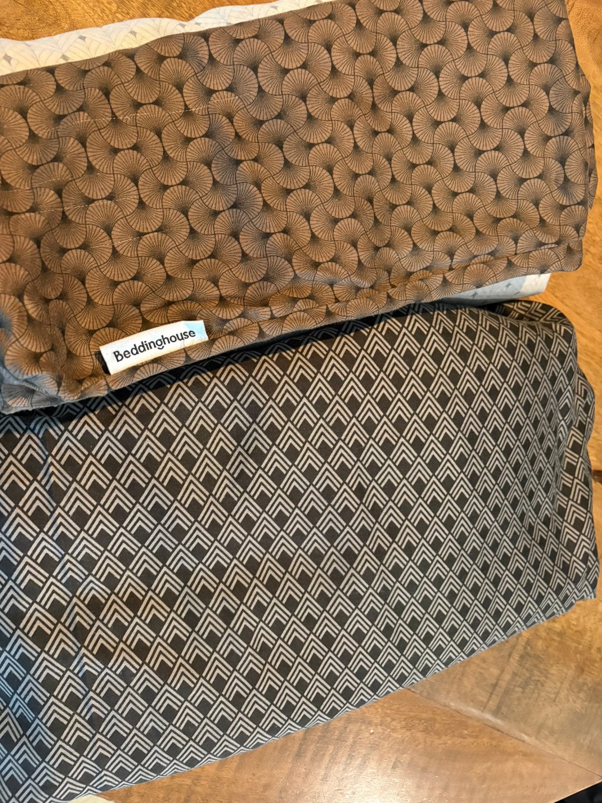 2x Tencel Dekbedovertrek - 120x200/220 - Bruin - Lyocell, Ophalen, Eenpersoons, Bruin, Dekbedovertrek