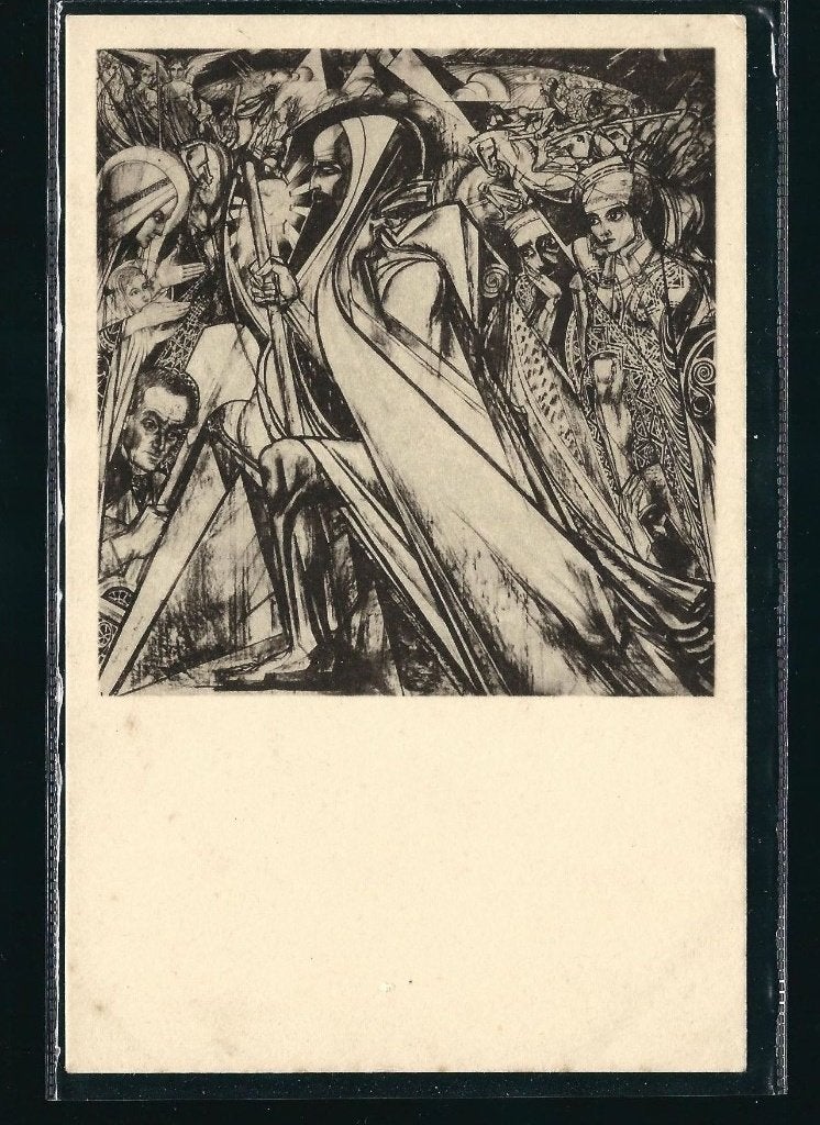 Jan Toorop Z24, Ophalen of Verzenden, Voor 1920, Ongelopen, Sterren en Beroemdheden