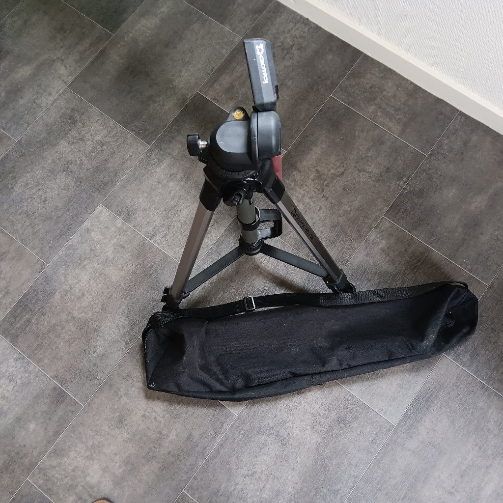 Giotto's statief met balhoofd en draagtas, Gebruikt, Minder dan 150 cm, Met balhoofd, Ophalen of Verzenden