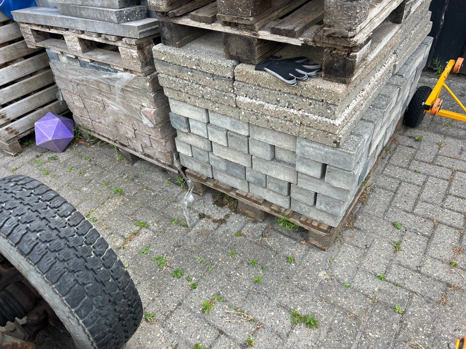 Diverse stenen en tegels voor tuin of terras, Tuin en Terras, Tegels en Klinkers, Ophalen, Gebruikt, Klinkers, 10 m² of meer