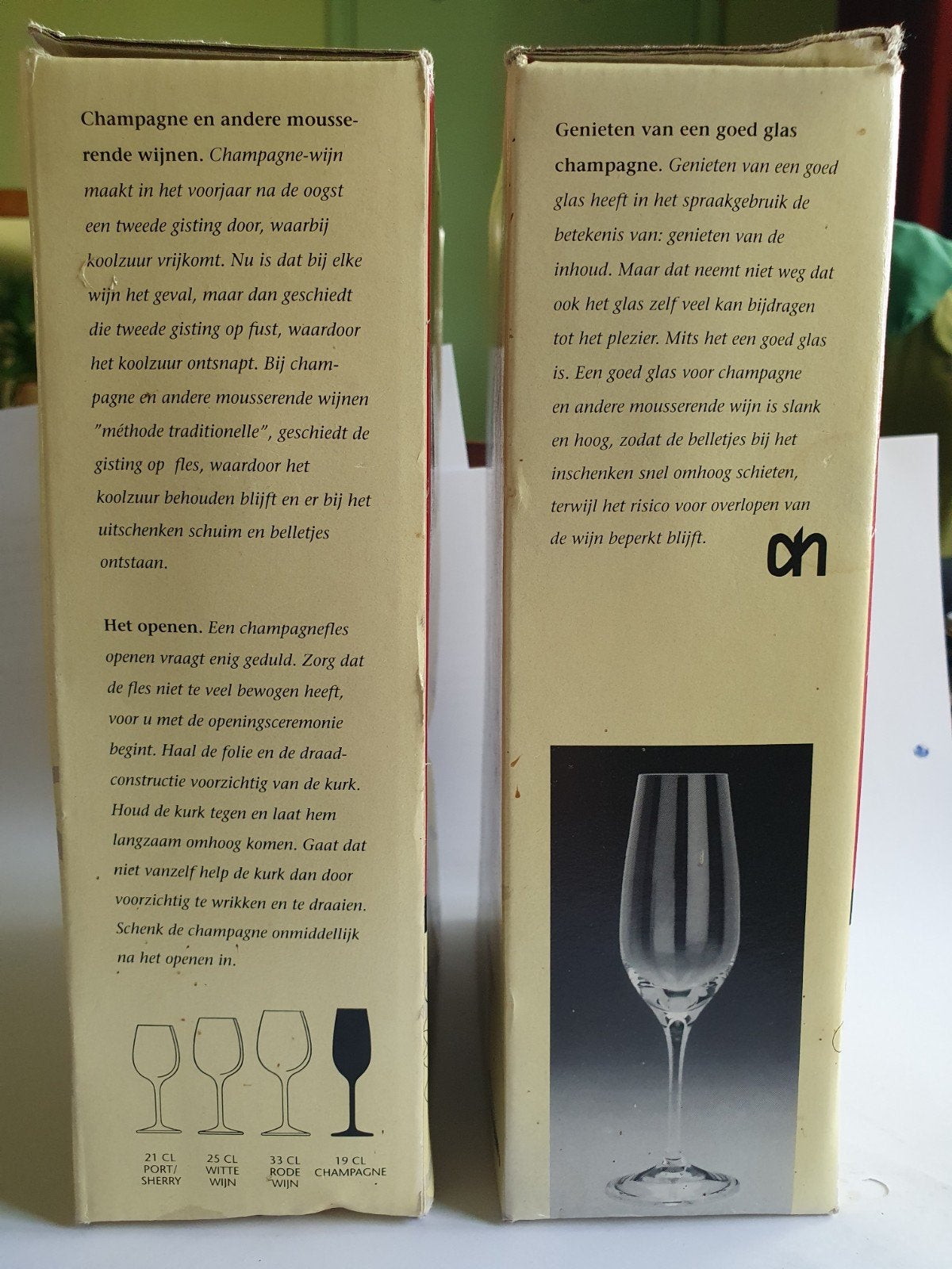 Bourgogne Kristal Champagneglazen - Set van 2, Nieuw, Ophalen of Verzenden, Overige merken, Glas