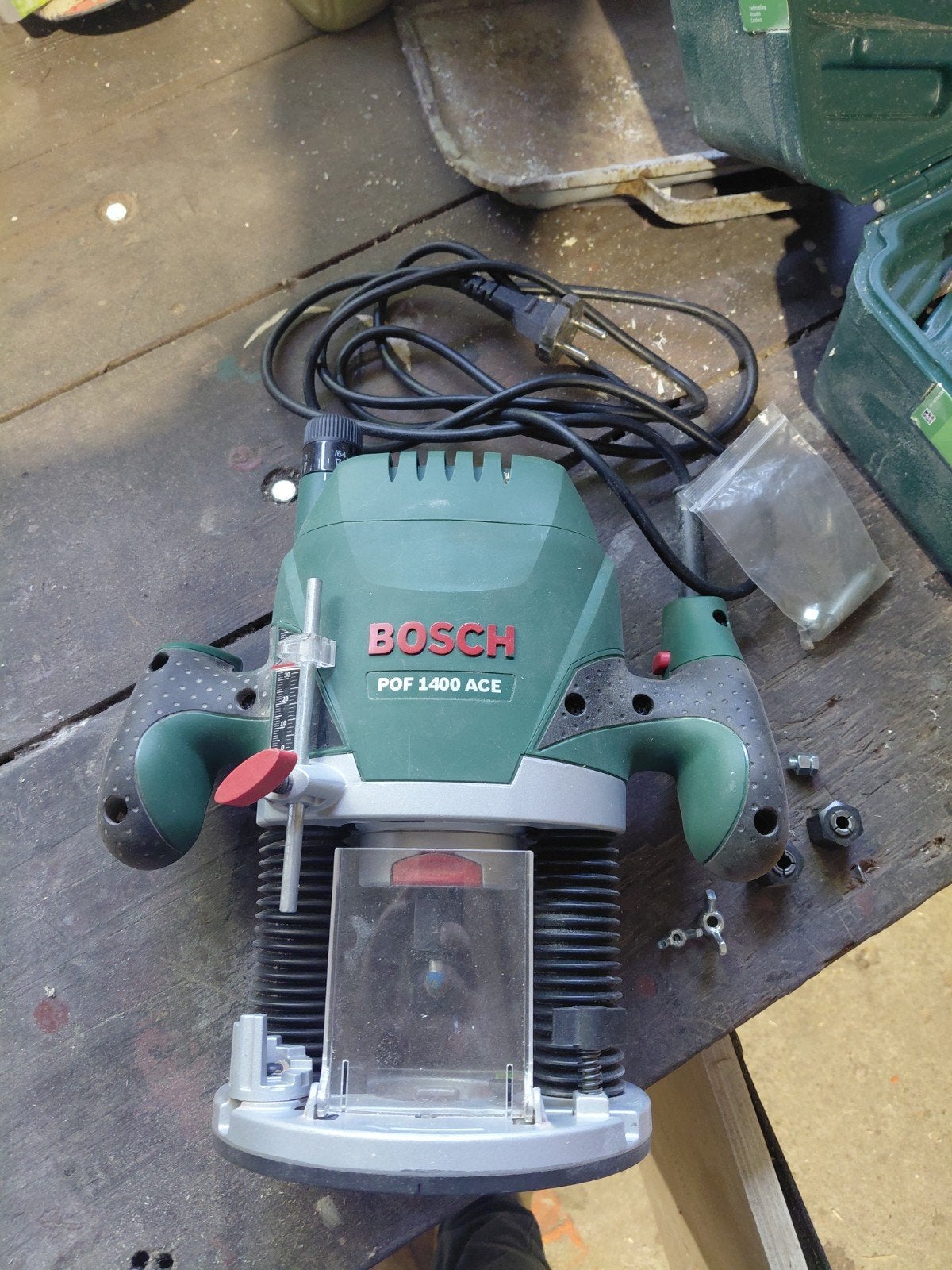 Bosch Bovenfrees POF 1400 ACE - Zo goed als nieuw, Doe-het-zelf en Verbouw, Ophalen of Verzenden, Zo goed als nieuw, Bovenfrees