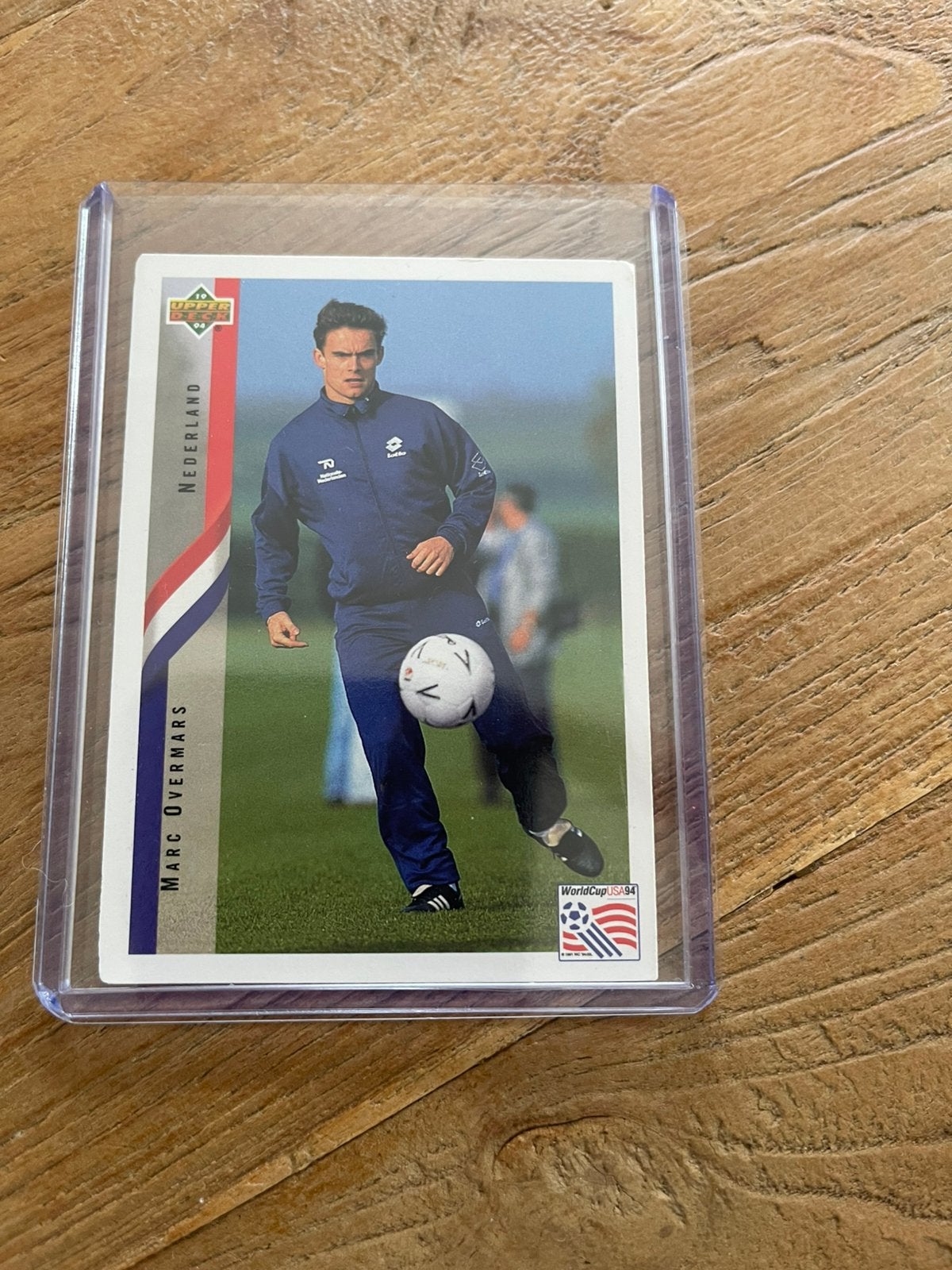 Marc Overmars Nederlands Elftal WK 1994 Upper deck, Ophalen of Verzenden, Zo goed als nieuw, Plaatje