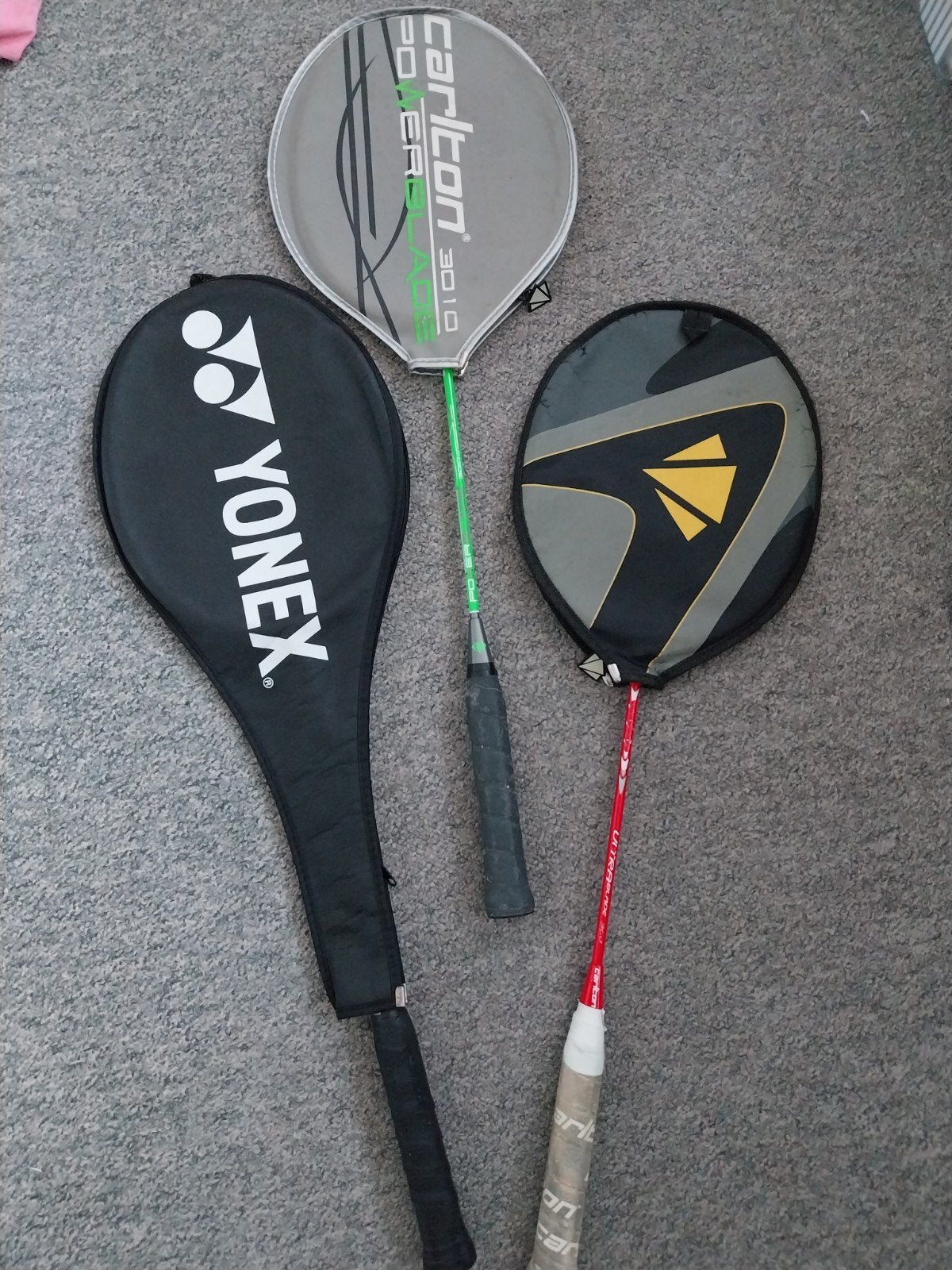3 badmintonrackets, Ophalen of Verzenden, Racket(s)