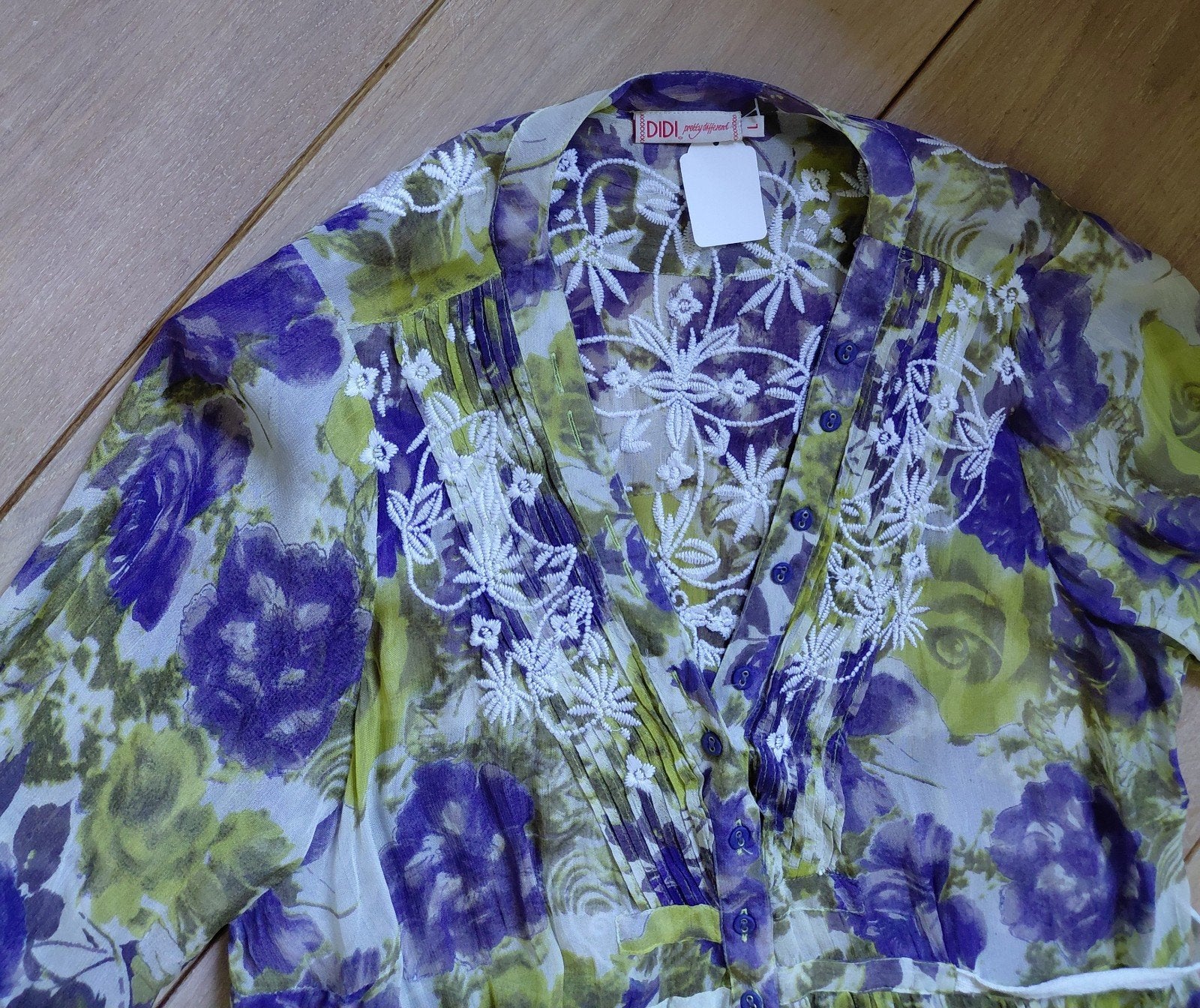lekkere luchtige DIDI jurk maat L, Kleding | Dames, Jurken, Paars, Maat 42/44 (L), Didi, Ophalen of Verzenden