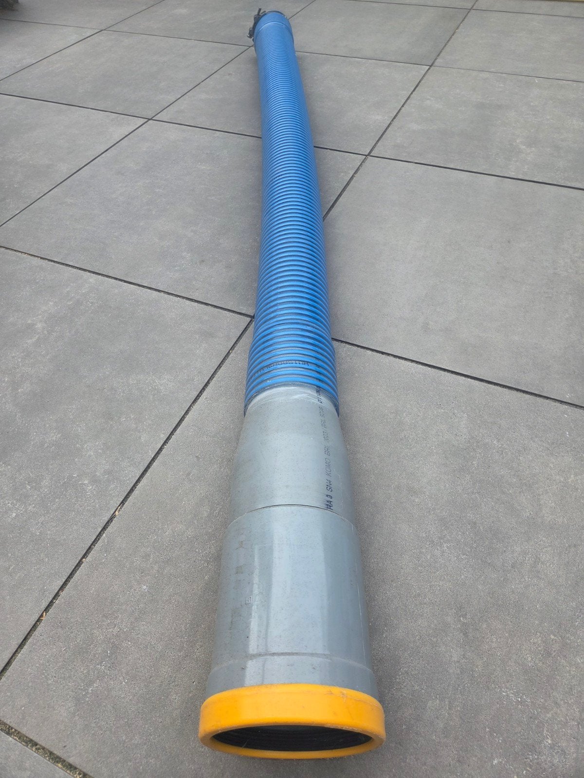 Flexibele huisaansluiting verloop 110mm - 125mm Wavin, Ophalen, Afvoer, Pvc, Nieuw