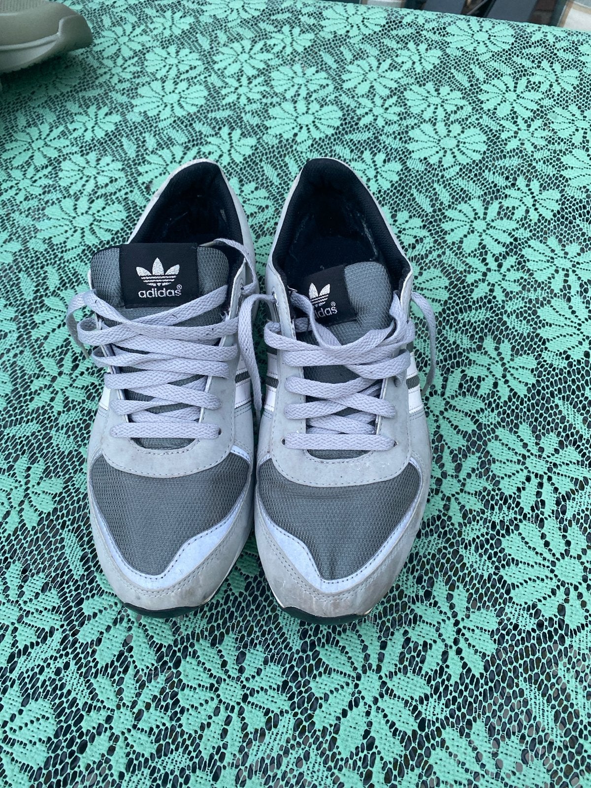 Adidas LA Trainer II Sneakers - Grijs/Wit, Ophalen, Gedragen, Overige kleuren, Sneakers of Gympen