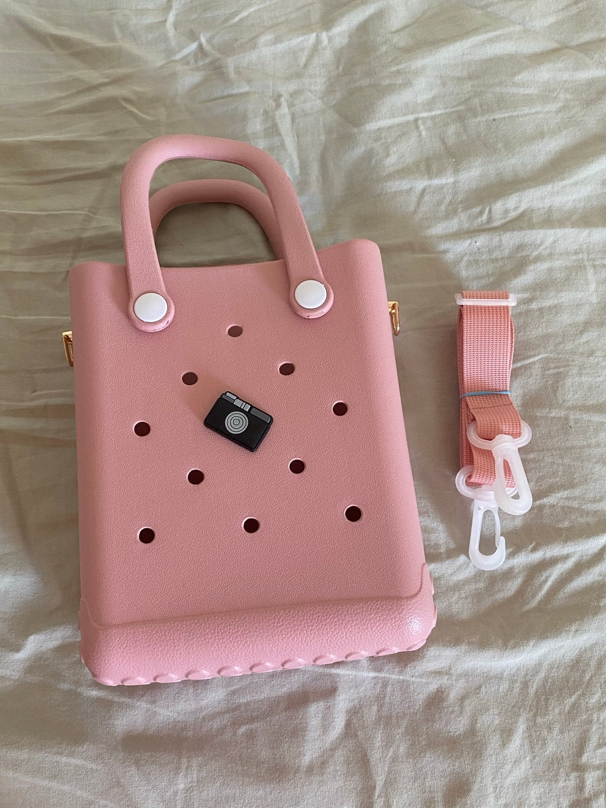 Nieuwe Roze handtas met schouderband, Ophalen of Verzenden, Zo goed als nieuw, Roze, Handtas