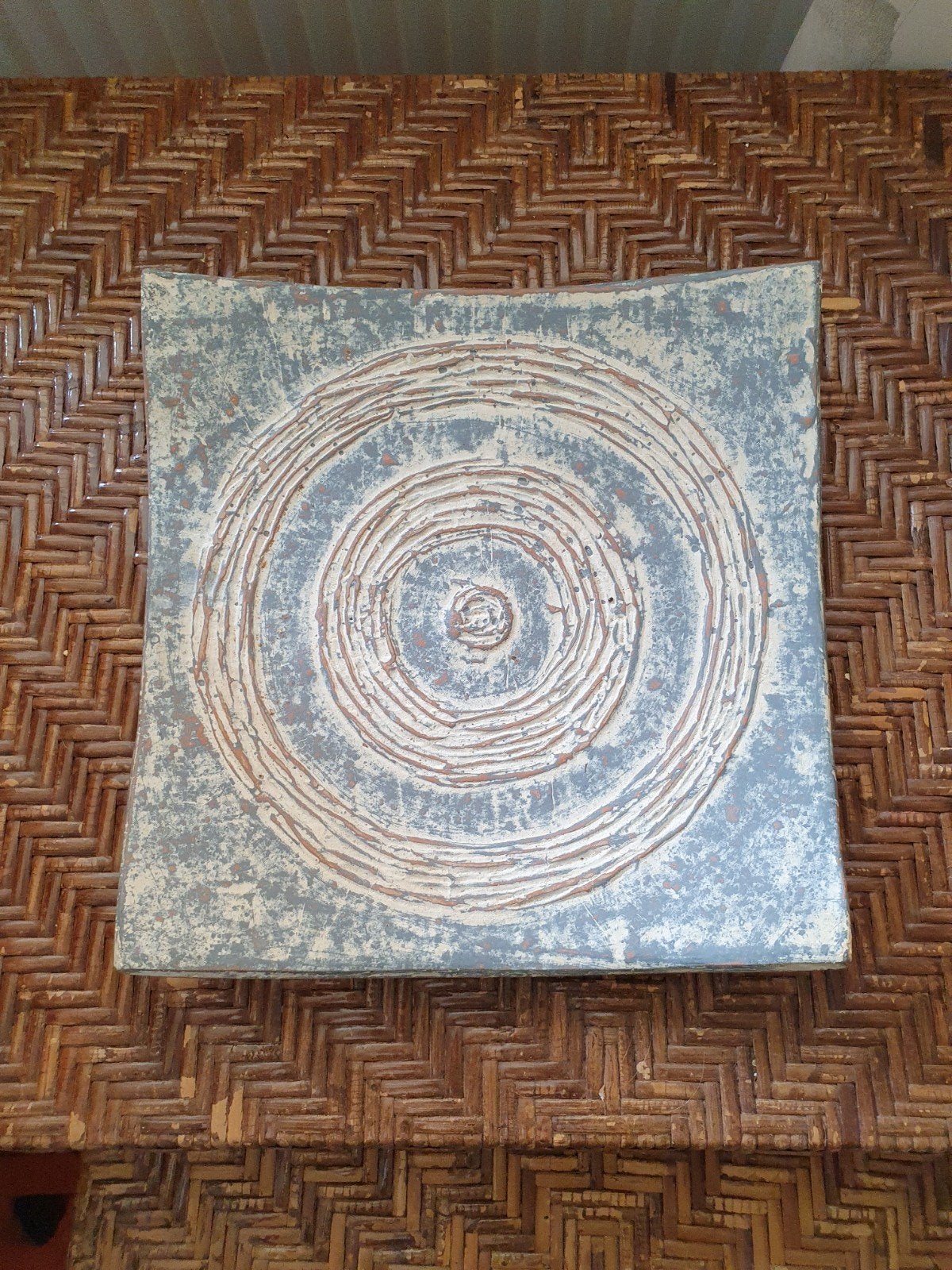 Decoratieve schaal met spiraalpatroon, Antiek en Kunst, Ophalen