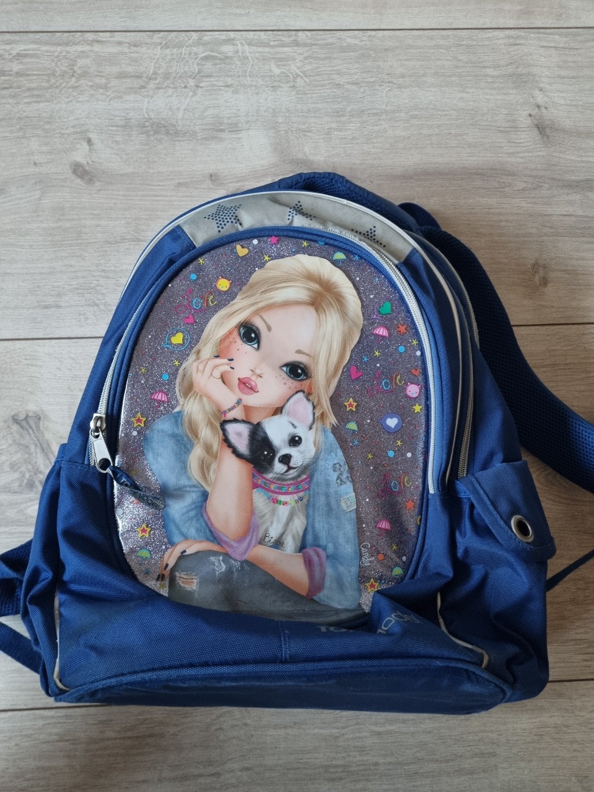 TopModel Rugzak - Groot model met veel vakken, Ophalen of Verzenden, Gebruikt, Blauw, Overige merken