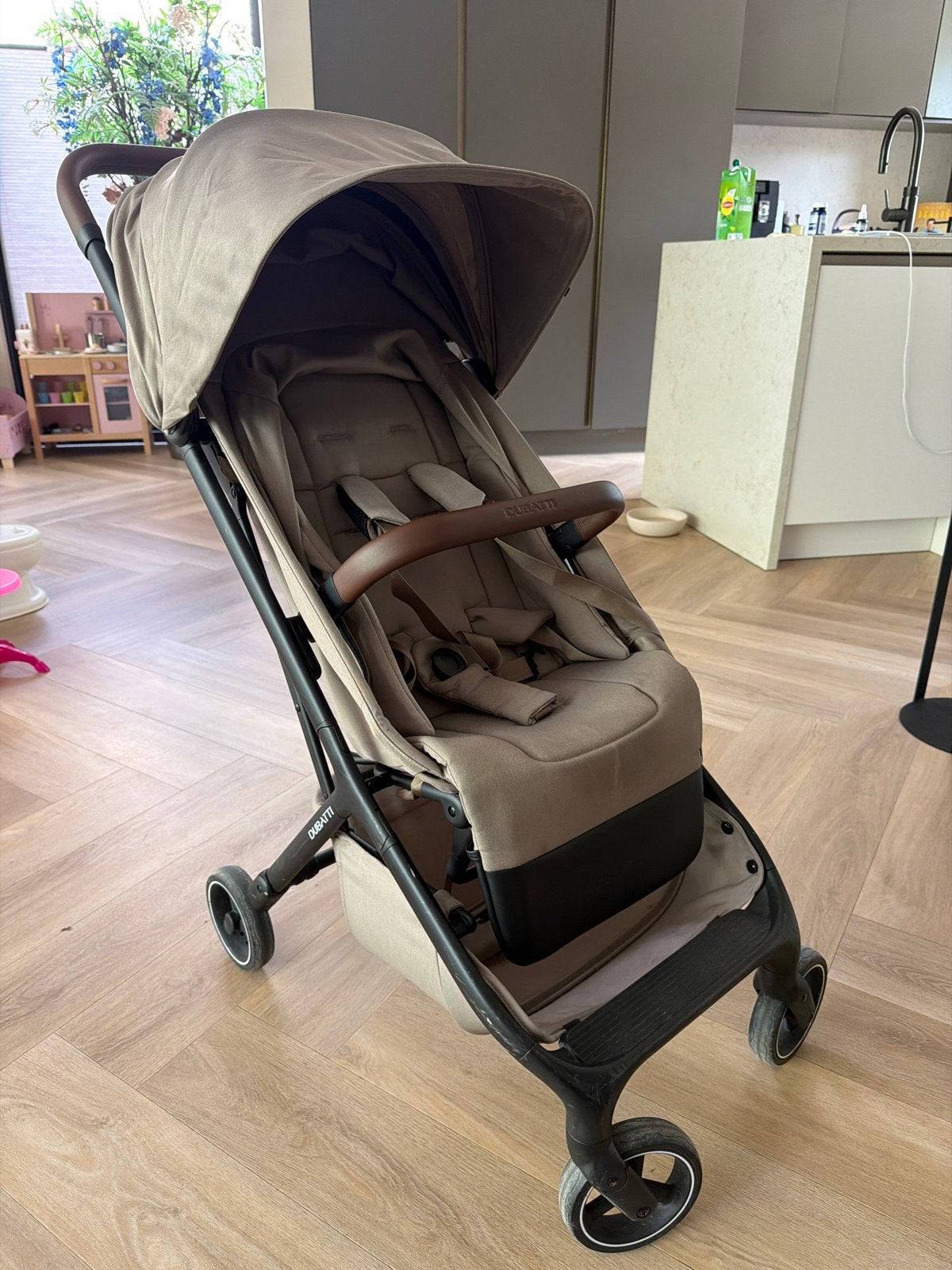 Dubatti kinderwagen Smart Buggy Taupe, Ophalen of Verzenden, Gebruikt, Kinderwagen, Overige merken