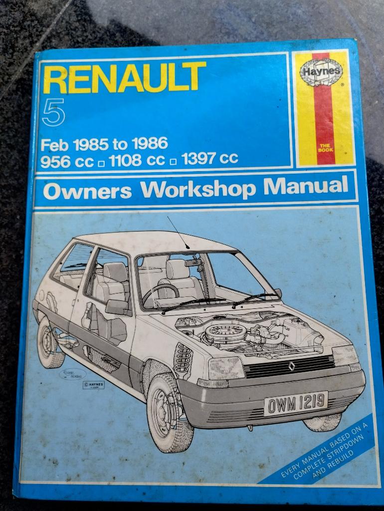 Workshop Manual (Haynes) RENAULT 5  (feb 1985-1986), Auto diversen, Ophalen of Verzenden