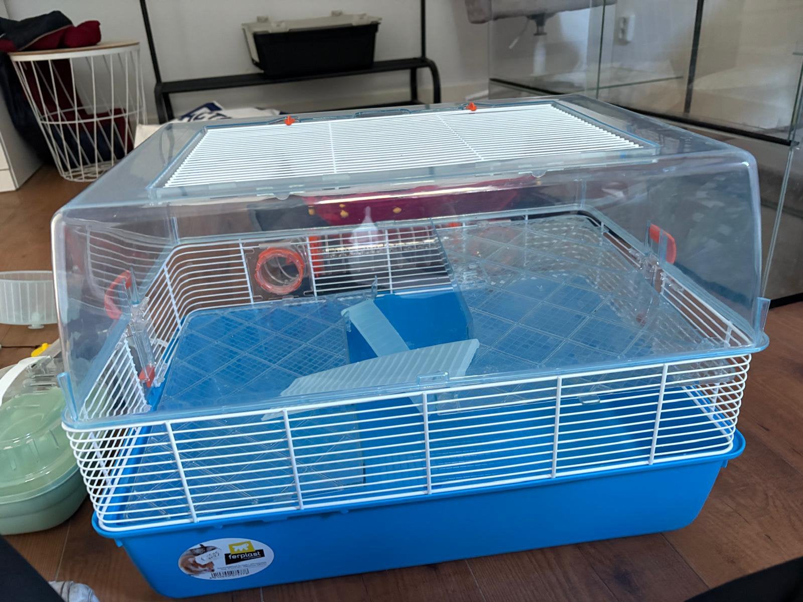Hamster hok, Dieren en Toebehoren, Knaagdieren en Konijnen | Hokken en Kooien, Minder dan 75 cm, Zo goed als nieuw, Ophalen, Minder dan 60 cm
