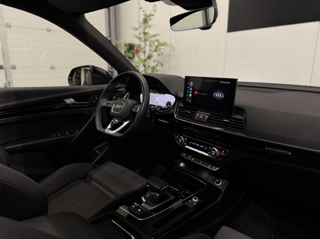 Audi Q5 50 TFSI e Quattro|S edition|Panorama|21"|CarPlay|, Auto's, Audi, Automaat, Gebruikt, 4 cilinders, Leder en Stof