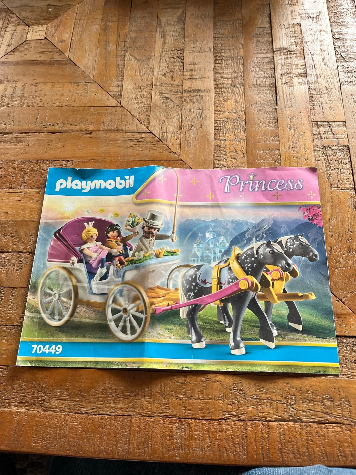 Playmobil Princess 70449 Koets met paarden, Gebruikt, Complete set, Voertuig, Ophalen of Verzenden