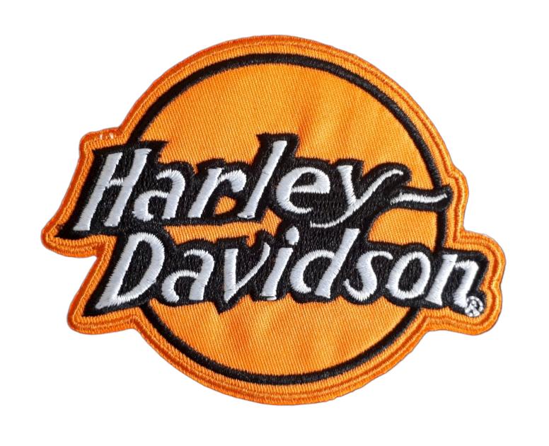 Patch Harley Davidson - Oranje - 93 x 74 mm, Ophalen of Verzenden, Nieuw