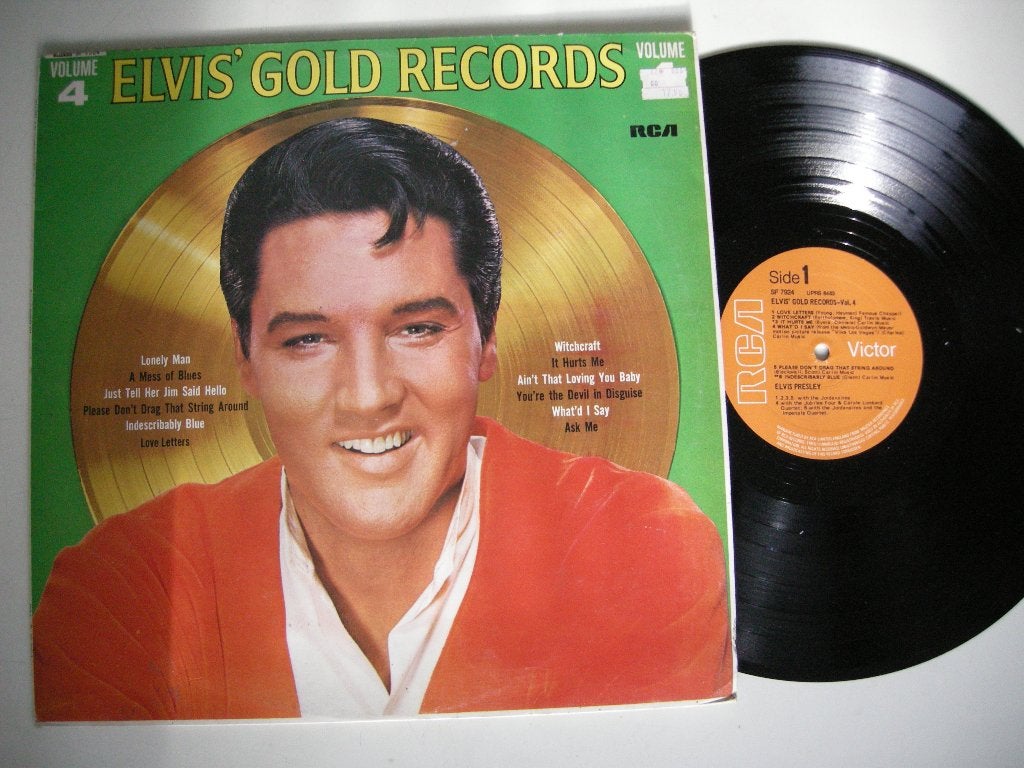 Elvis Presley Gold Records vol 4 - LP vinyl zgan, Ophalen, LP, Singer-songwriter, Zo goed als nieuw
