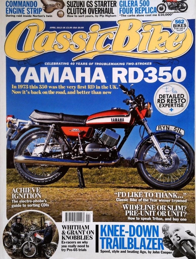 Classic Bike Magazine april 2013, Boeken, Ophalen of Verzenden, Gelezen
