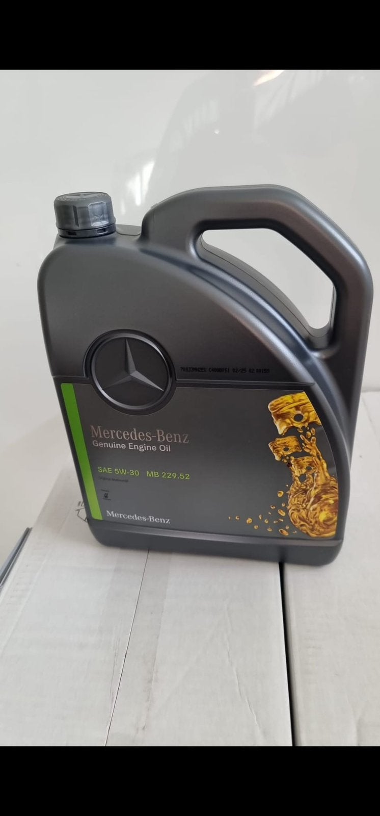 Originele mercedes olie 5w30 5liter flessen, Ophalen, Nieuw