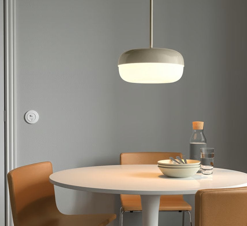 Hanglamp Blasverk Ikea, Ophalen, Kunststof, 50 tot 75 cm, Zo goed als nieuw