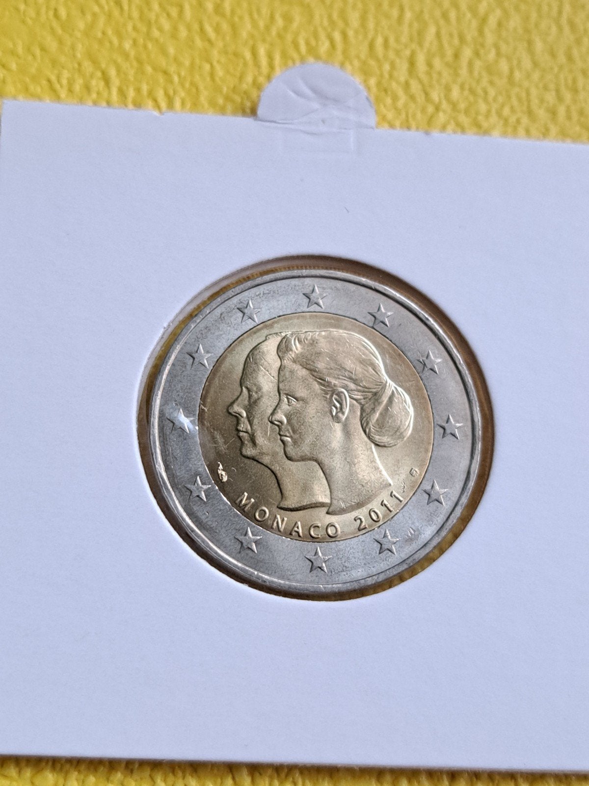 ZELDZAAM 2 euro UNC Monaco 2011 Huwelijk Albert en Charlene, Postzegels en Munten, Munten | Europa | Euromunten, Ophalen of Verzenden