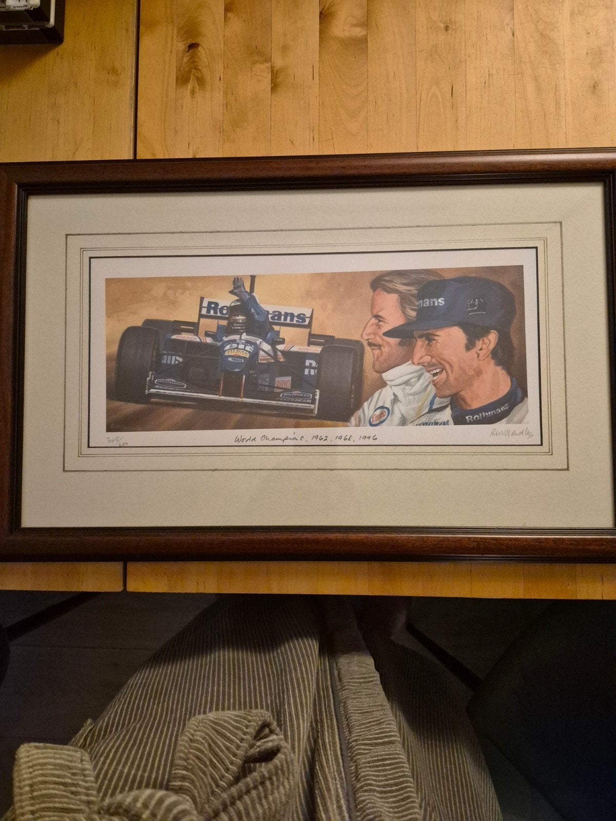 Gesigneerde Formule 1 print van Ross Wadle, Ophalen of Verzenden