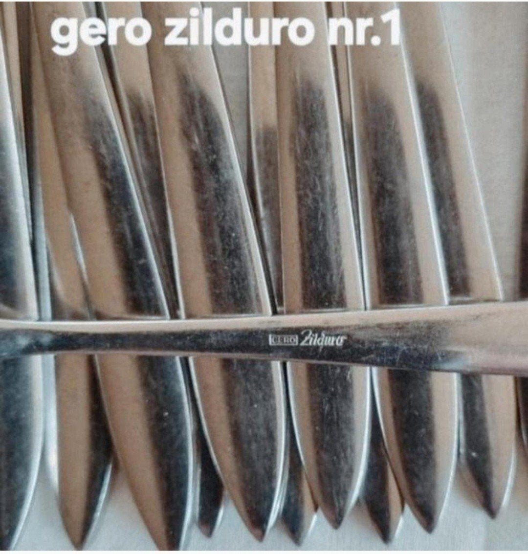 Gero Zilduro model Festi gladde spitse, Huis en Inrichting, Keuken | Bestek, Ophalen of Verzenden, Rvs of Chroom