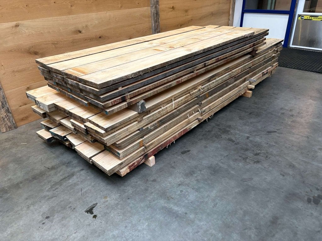 2.5x20CM 300CM radiata pine planken fijnbezaagd FSC recycle, Tuin en Terras, Palen, Balken en Planken, Gebruikt, 250 cm of meer