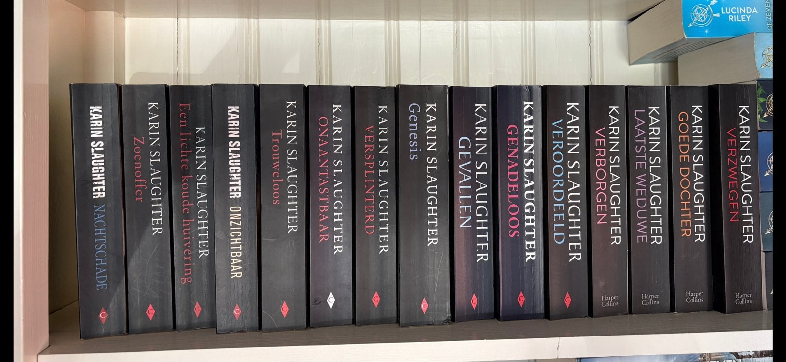 Karin Slaughter, 15 boeken, Ophalen, Gelezen