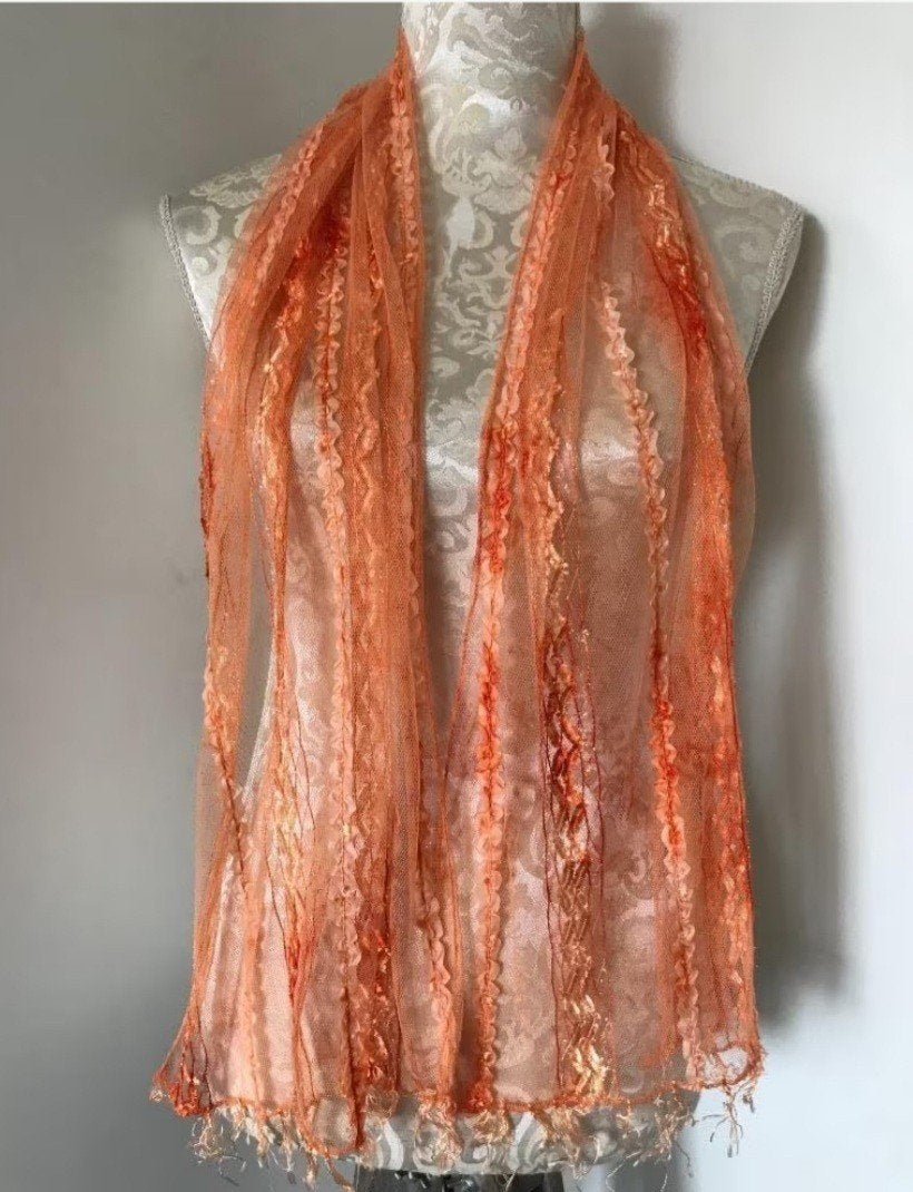 Tule Sjaal, Ophalen of Verzenden, Zo goed als nieuw, Maat 34 (XS) of kleiner, Sjaal