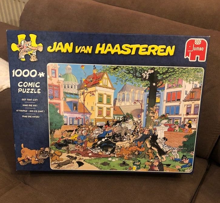 Jan van Haasteren puzzle - Vang die kat! - 1000 stukjes, Ophalen, 500 t/m 1500 stukjes