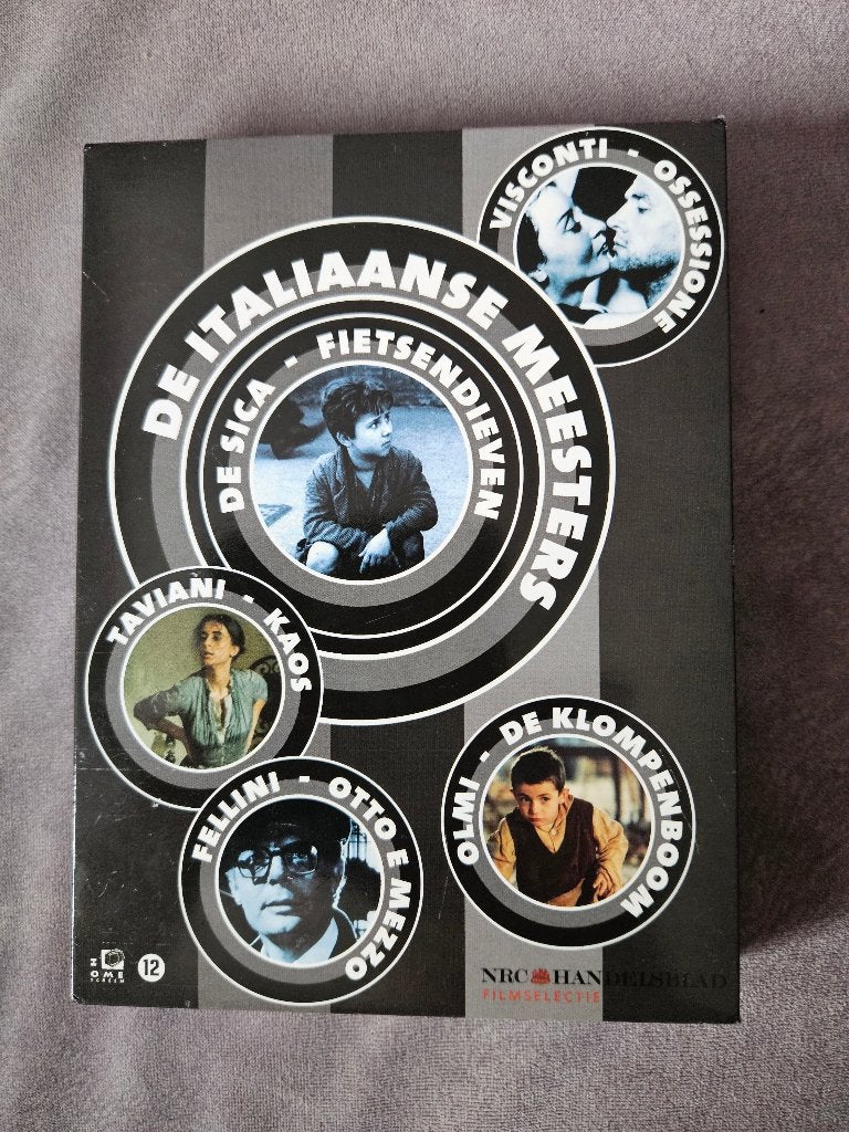 Italiaanse Meesters 5 dvd oa Fellini Visconti, Orig. Ned.Ond, Drama, Zo goed als nieuw, Vanaf 12 jaar, Italië